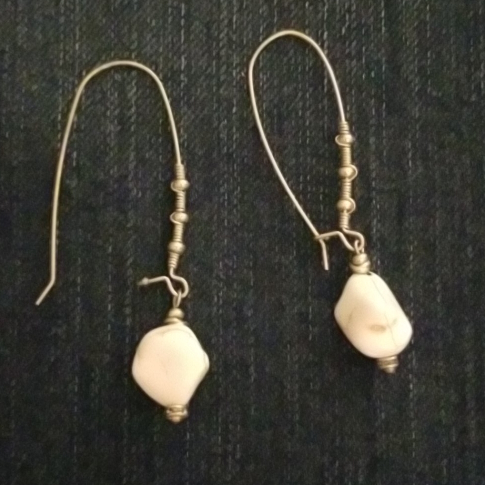 Stone-look earrings